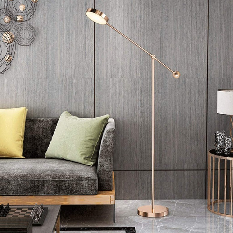 Illuminate Your Home with a Creative and Elegant Gold Standing Floor Lamp - Perfect for Living Rooms, Studies, and Bedrooms