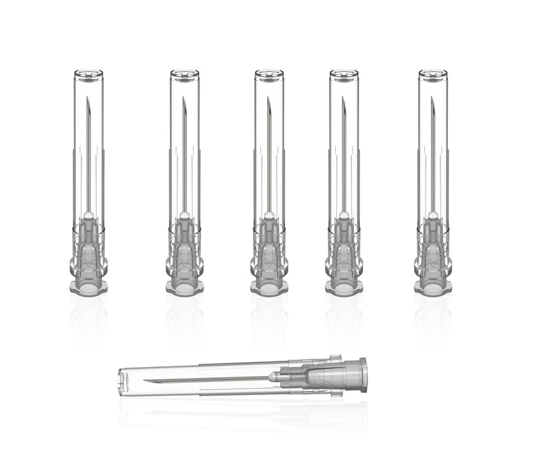 100 Pcs 27Ga 1 Inch Needle Luer Lock Industrial Dispensing Accessories, Individual Package Dispensing Lab Tools for Refilling Liquid, Inks, Plant and Industry