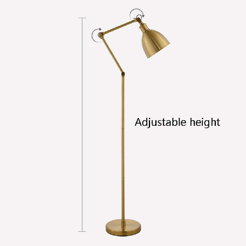 Add a Touch of Elegance with a Gold Tall Pole Floor Lamp - Perfect for Reading and Accent Lighting