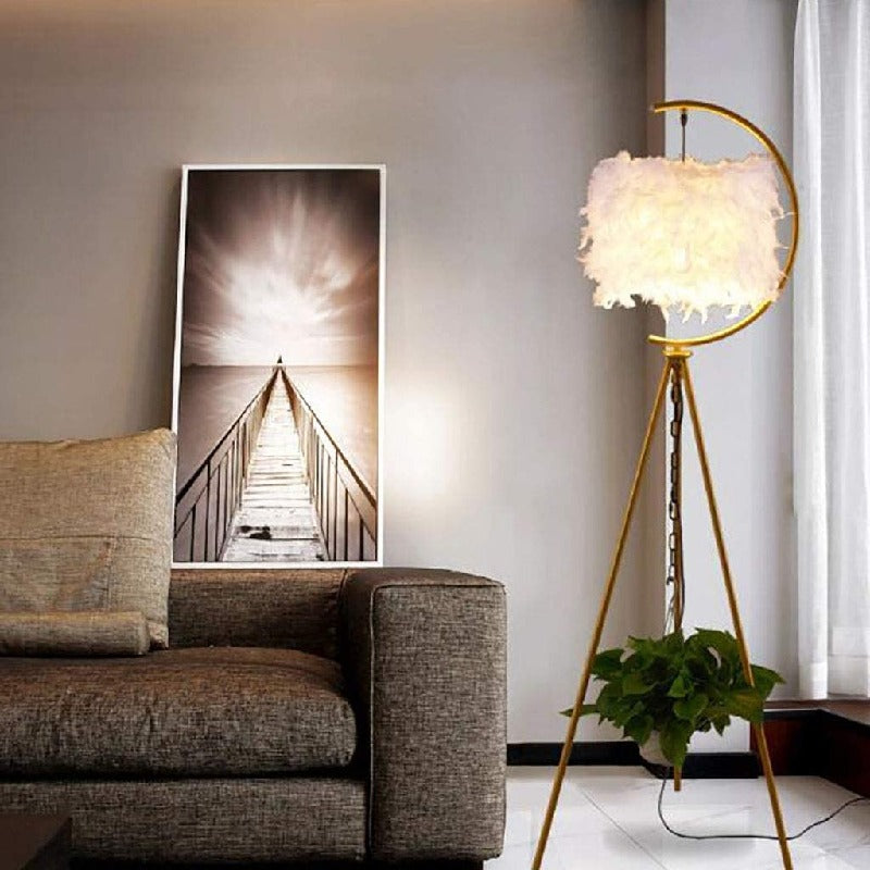 Elevate Your Space with our Modern Tripod Floor Lamp - A Stylish and Functional Addition to Your Living Room, Bedroom or Study Room